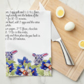 De Waterverf van Cadeaubont van het nut Pasen Pase Theedoek (Quarter Fold)