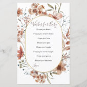 De Waterverf van de Autumn Wildbloemen Wishes for  (Voorkant)