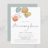 De Waterverf van de begroting laat Jubileum uitnod (Voorkant / Achterkant)