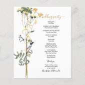 De Waterverf van de begroting Rustic Wedding Progr (Achterkant)