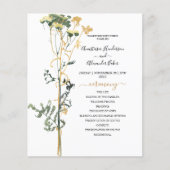 De Waterverf van de begroting Rustic Wedding Progr (Voorkant)