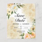 De Waterverf van de begroting sparen de Datum. Sav Flyer (Voorkant)