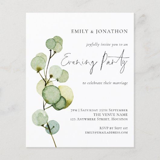 De Waterverf van de begroting verlaat de bruiloft (Voorkant)