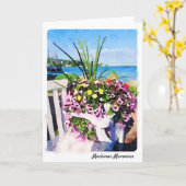 De Waterverf van de Bloem van het Eiland van Kaart (Gele Bloem)