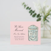 De waterverf van de brievenbus het Nieuwe Briefkaa Briefkaart (Staand voorkant)