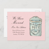 De waterverf van de brievenbus het Nieuwe Briefkaa Briefkaart (Voorkant / Achterkant)