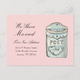 De waterverf van de brievenbus het Nieuwe Briefkaa Briefkaart