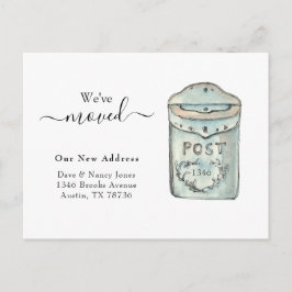 De waterverf van de brievenbus het Nieuwe Briefkaa Briefkaart