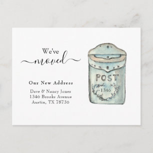 De waterverf van de brievenbus het Nieuwe Briefkaa Briefkaart