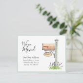 De waterverf van de brievenbus het Nieuwe Briefkaa Briefkaart (Staand voorkant)