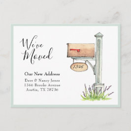 De waterverf van de brievenbus het Nieuwe Briefkaa Briefkaart