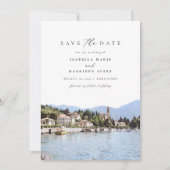 De Waterverf van de COMO van de LAKE Italië Skylin Kaart (Voorkant)