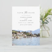 De Waterverf van de COMO van de LAKE Italië Skylin Kaart (Staand voorkant)