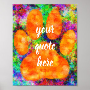 De Waterverf van de Druk van de Bak van de hond me Poster