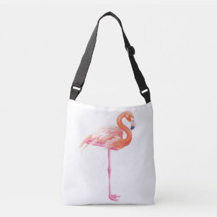 De waterverf van de flamingo crossbody tas
