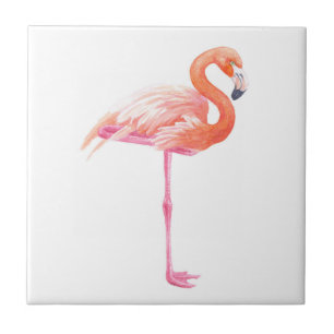 De waterverf van de flamingo tegeltje