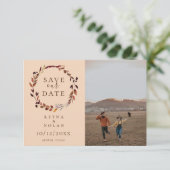 De Waterverf van de herfst dreigt de Datum foto te Aankondiging (Staand voorkant)