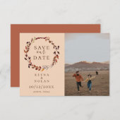 De Waterverf van de herfst dreigt de Datum foto te Aankondiging (Voorkant / Achterkant)