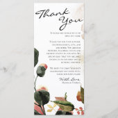 De Waterverf van de herfst Floral dank u plaats he Menu (Voorkant)