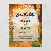 De Waterverf van de herfst vertrekt Weddenschap sp Briefkaart (Voorkant)