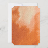 De Waterverf van de lantaarn herfst Wedding sparen Save The Date (Achterkant)