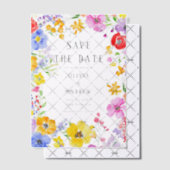 De Waterverf van de Lente Bloemen die de Berichten Vellum Uitnodigingen (Offset (Uitnodiging))