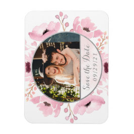 De Waterverf van de lente Pinks Floral bewaart de  Magneet