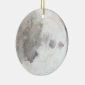 De Waterverf van de Moon Planet Keramisch Ornament (Rechts)