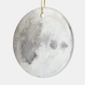 De Waterverf van de Moon Planet Keramisch Ornament (Links)