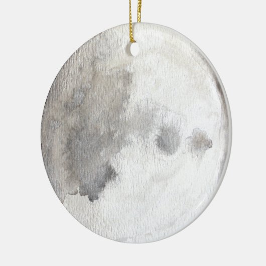 De Waterverf van de Moon Planet Keramisch Ornament (Links)