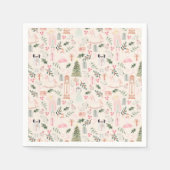 De waterverf van de Nutcracker-vakantie Napkins Servet (Voorkant)