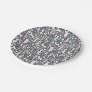 De waterverf van de Nutkraker Papieren Bordje