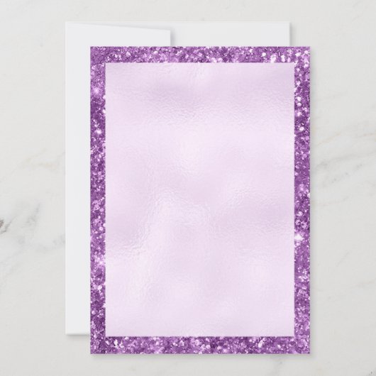 De Waterverf van de Paars van de Nutcracker-kerstm Kaart (Achterkant)