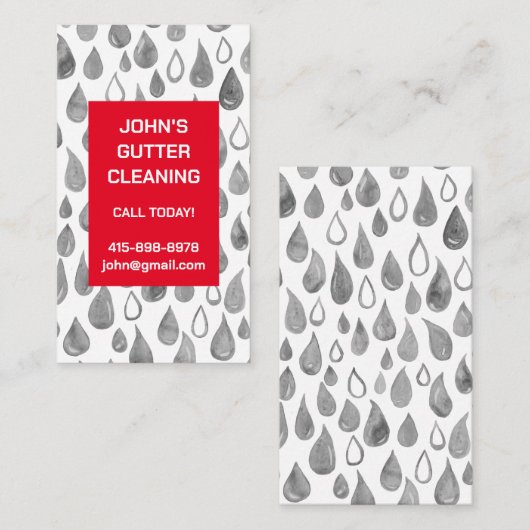 De Waterverf van de Reparatie van de Reparatie van Visitekaartje (Voorkant / Achterkant)