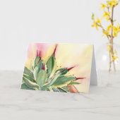De waterverf van de Room van de agave van de Kaart (Gele Bloem)