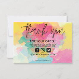 De Waterverf van de Schilder Dank u het Tussenvoeg