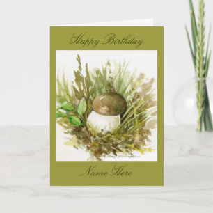 De Waterverf van de Studie van de paddestoel na Kaart