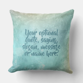 De Waterverf van de tekst van de douane Splash wer Kussen