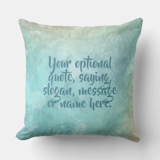 De Waterverf van de tekst van de douane Splash wer Kussen (Voorkant)