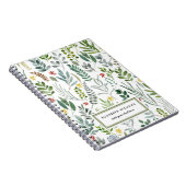 De Waterverf van de tuin verlaten Gepersonaliseerd Notitieboek (Rechterzijde)