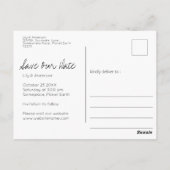 De Waterverf van de val laat Najaar Briefkaart (Achterkant)