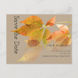 De Waterverf van de val laat Najaar Briefkaart