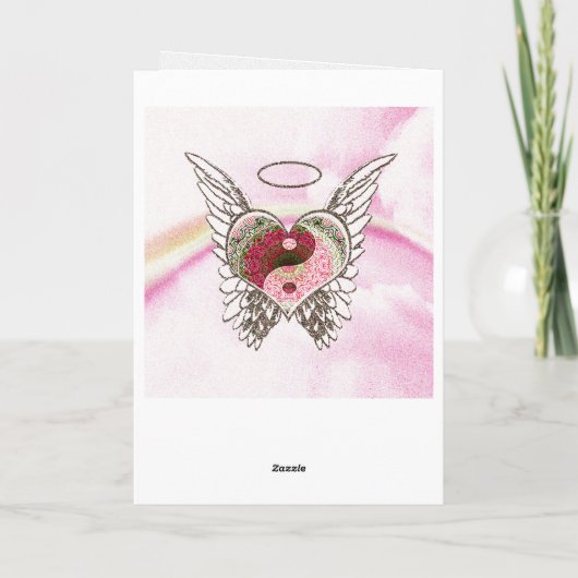 De Waterverf van de Vleugels van de Engel van het Kaart (Achterkant)