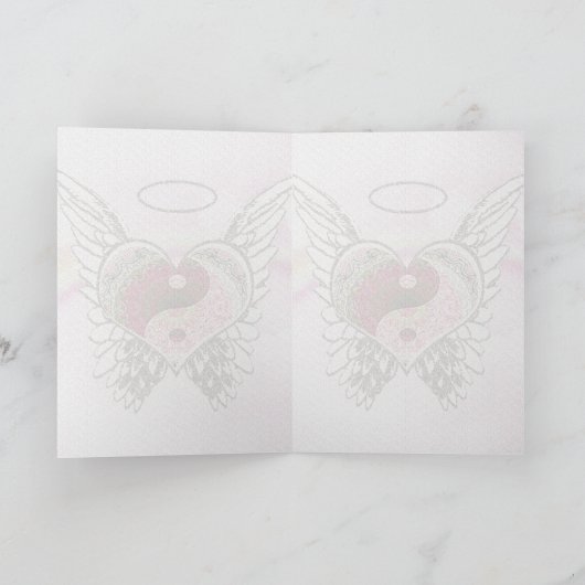 De Waterverf van de Vleugels van de Engel van het Kaart (Binnen)