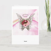 De Waterverf van de Vleugels van de Engel van het Kaart (Achterkant)