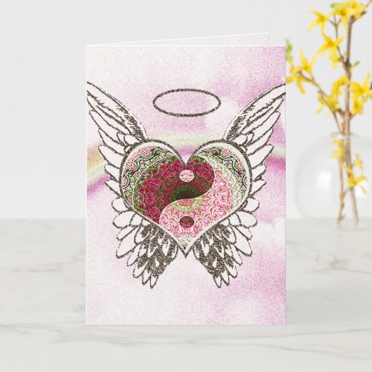 De Waterverf van de Vleugels van de Engel van het Kaart (Gele Bloem)