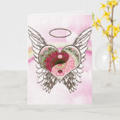 De Waterverf van de Vleugels van de Engel van het Kaart (Gele Bloem)