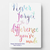 De Waterverf van de Waardering van de Pensioen ver Fotoplaat (voorkant)