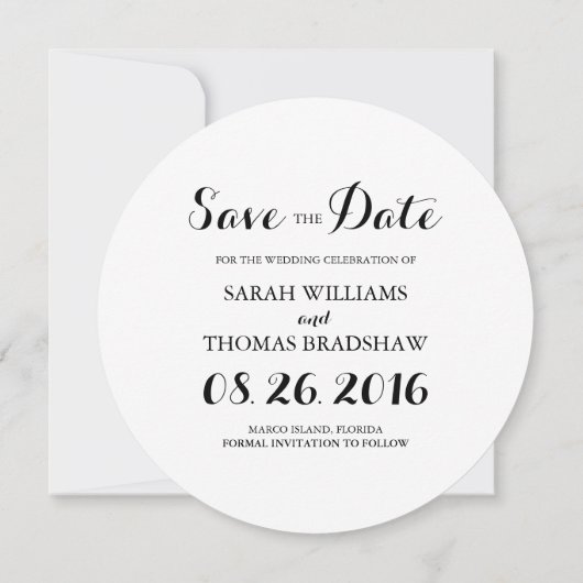 De Waterverf van de Zomer zet sparen de Datum Save The Date (Achterkant)