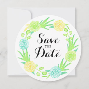 De Waterverf van de Zomer zet sparen de Datum Save The Date